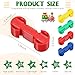 Hanaive 20 Pcs Dog Bone Track Connector Pack Accessories Wooden Train Track Adapter Connector Pieces Toy Train Set for Teens to Make Wooden Railway (Plastic,Multiple Colors)