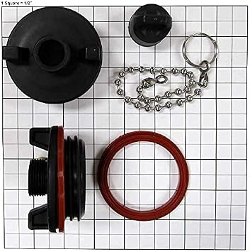 Fatboy Ozark Trail Replacement Cooler Drain Plug Assembly - Fits Ozark and Dewalt