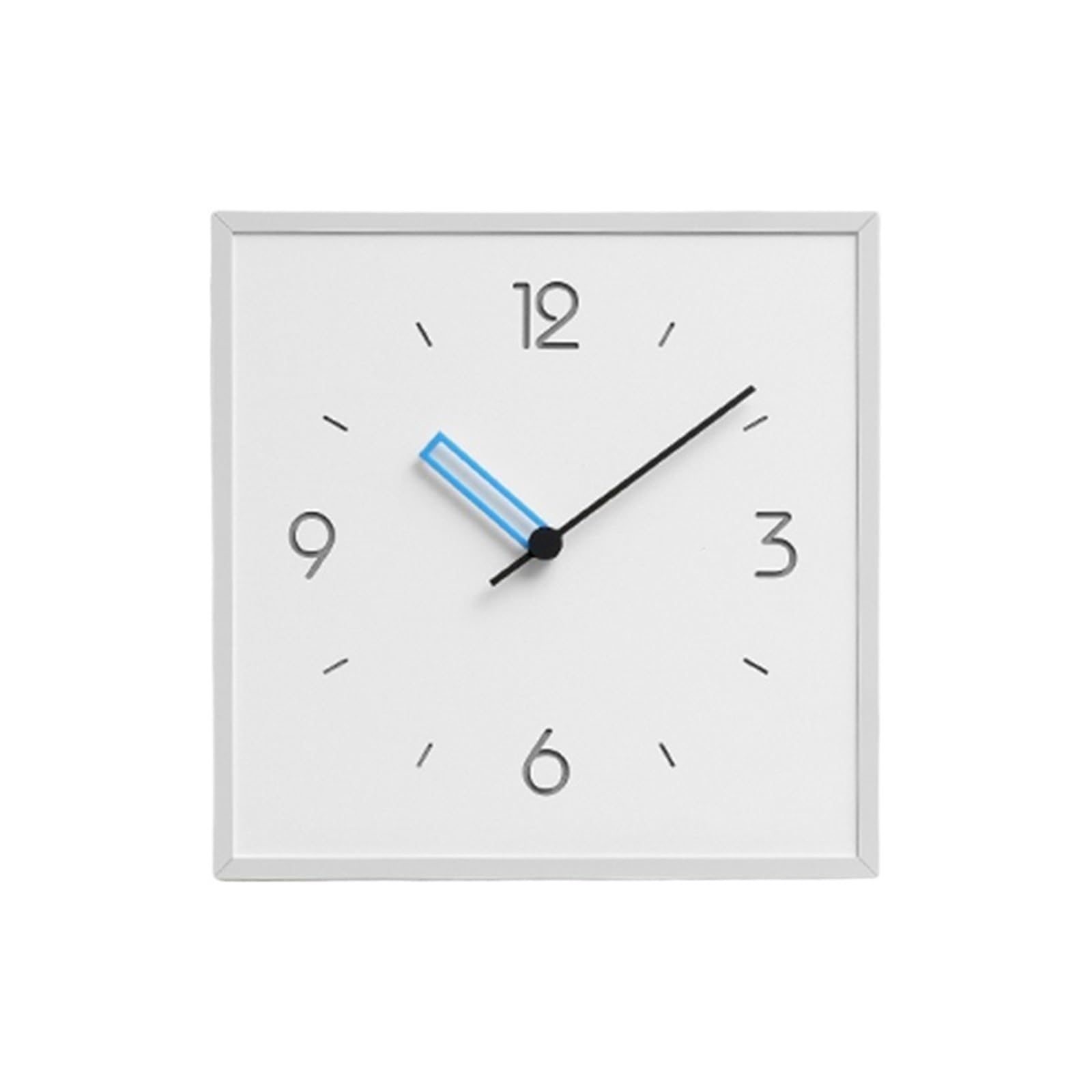 J9V4G6S3B5 Analogue Wall Clock Simple and modern square clock with silent operation and battery power for Room Decoration