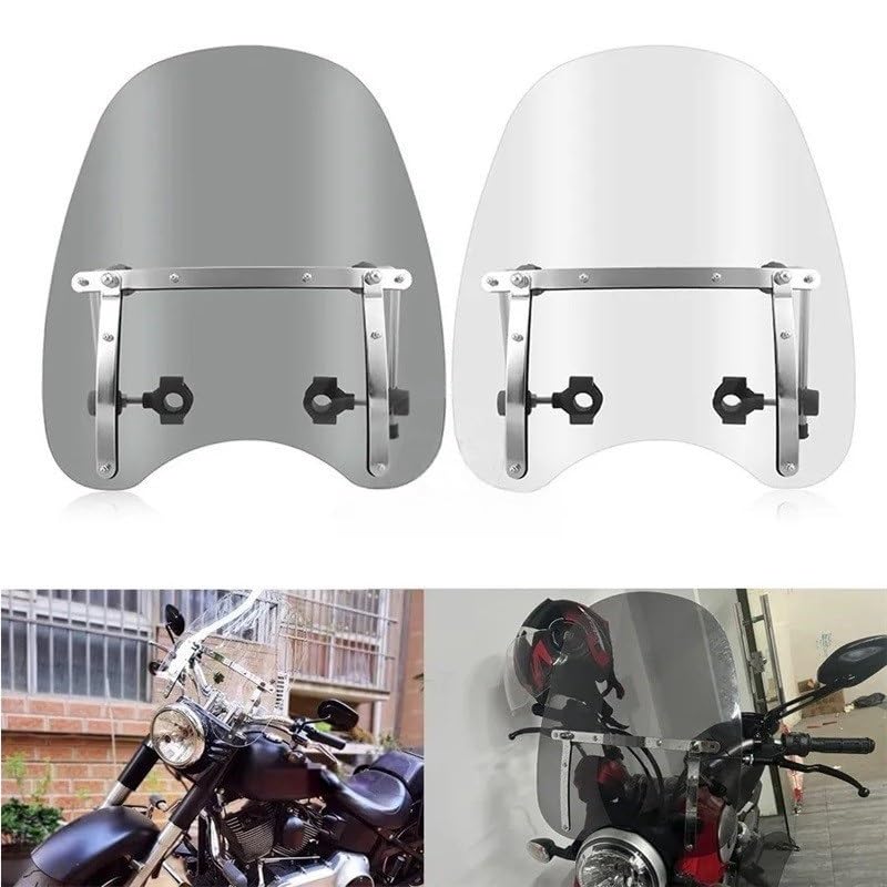 Extension pare-brise moto dévie le flux d'air pour guidon Softail et Dyna