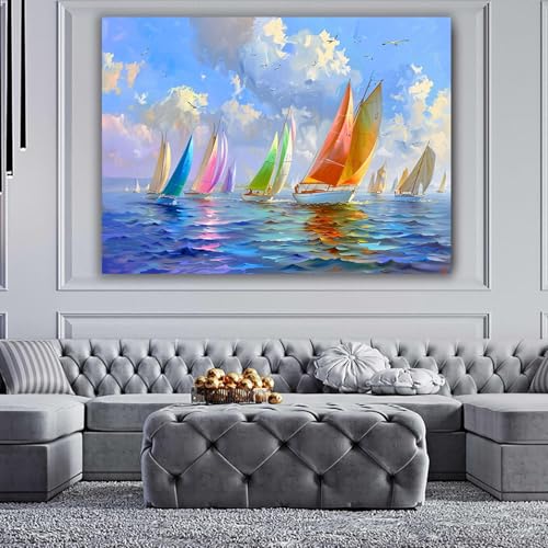 Impression d’art mural sur toile 70x100cm encadrée sans déformation durable