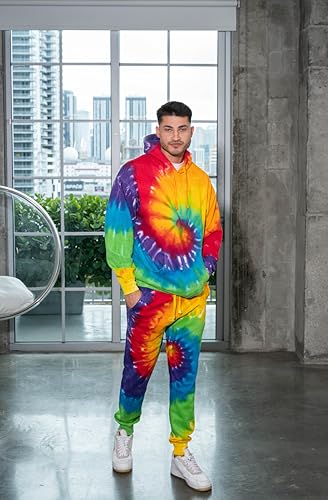 Image of Colortone Tie Dye Pullover Hoodies for Women and Men - Classic Fit Sweatshirts