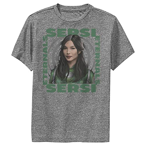 T-shirt Marvel Eternals Sersi pour garçon en maille anthracite taille M