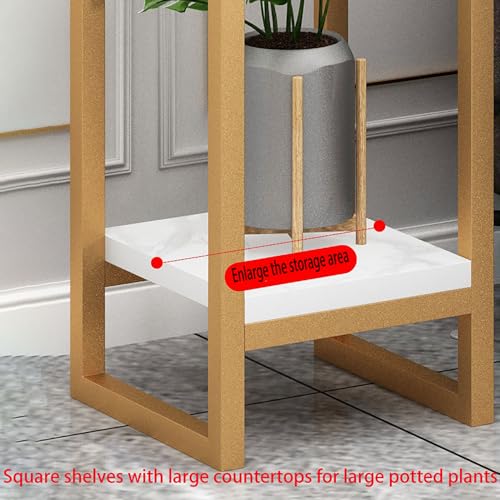 Meuble angle plante doré noir pour libérer l'espace au sol avec style - 6
