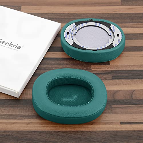 Geekria Replacement Ear Pads Compatible with JBL E55BT Headphones Ear Cushions, Repair Parts (Green) - Image 4