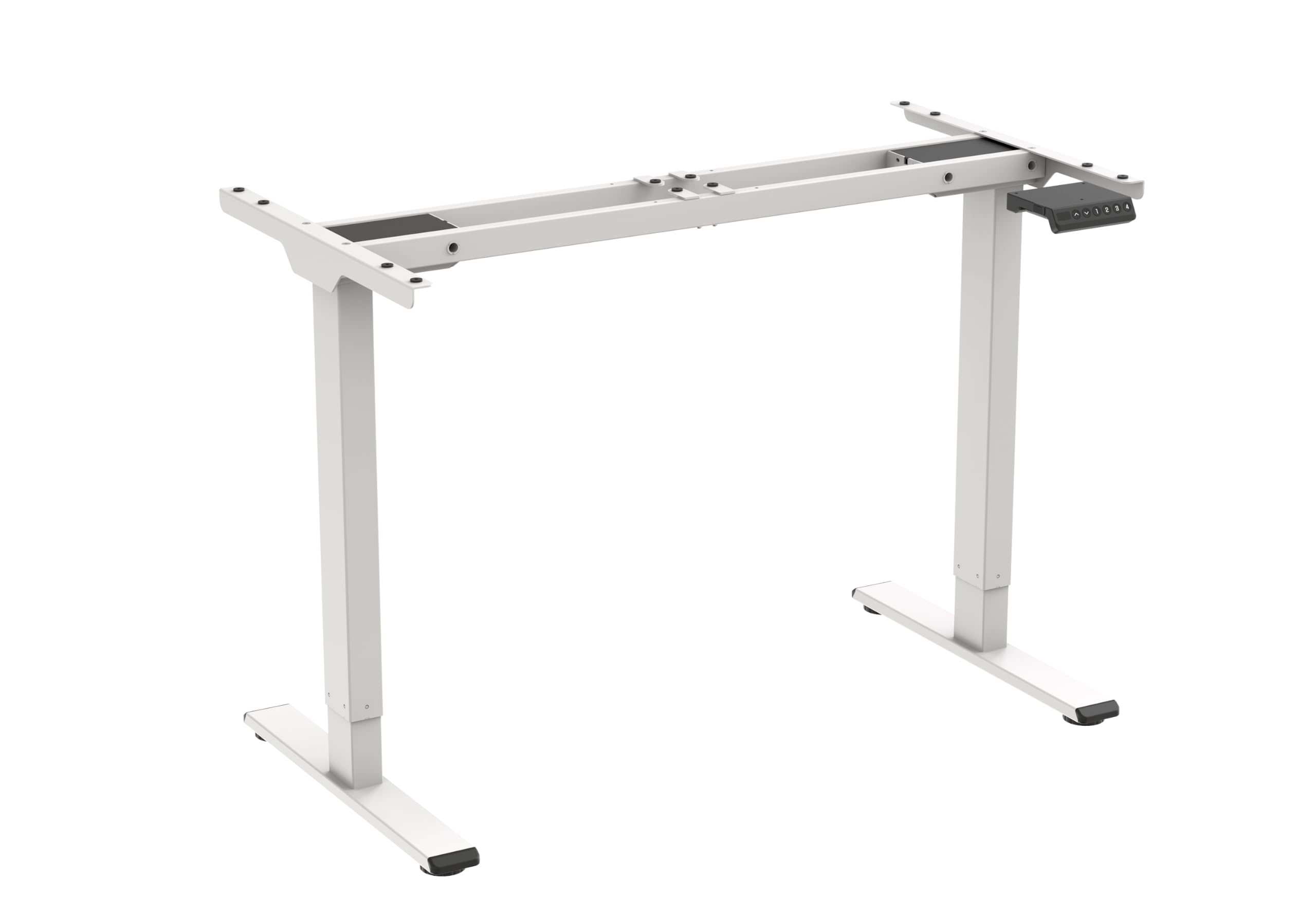 HC Home & Living Elektrisch höhenverstellbares Tischgestell 70-119 cm weiß Schreibtisch Gestell Höhenverstellbar Lift