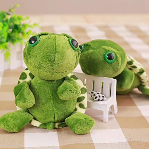 She's Shining Funny 3D Turtle Headband Women Animal Stuffed Plush Hair Hoop for Makeup Washing Face Green - Image 3