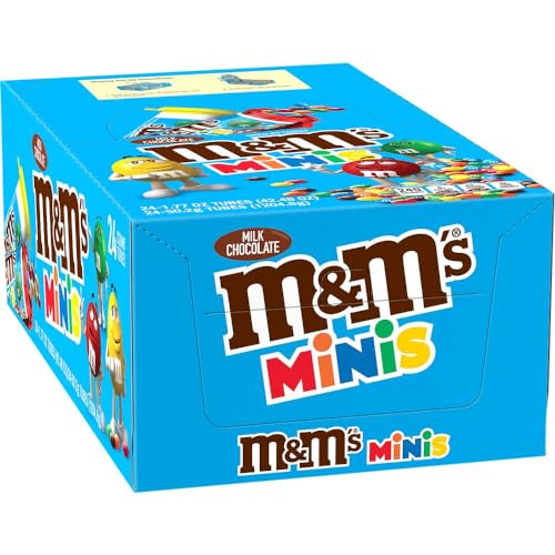 Broadway candy M&M'S Chocolate con leche tamaño mini caramelo 50.2 g tubo 24 unidades