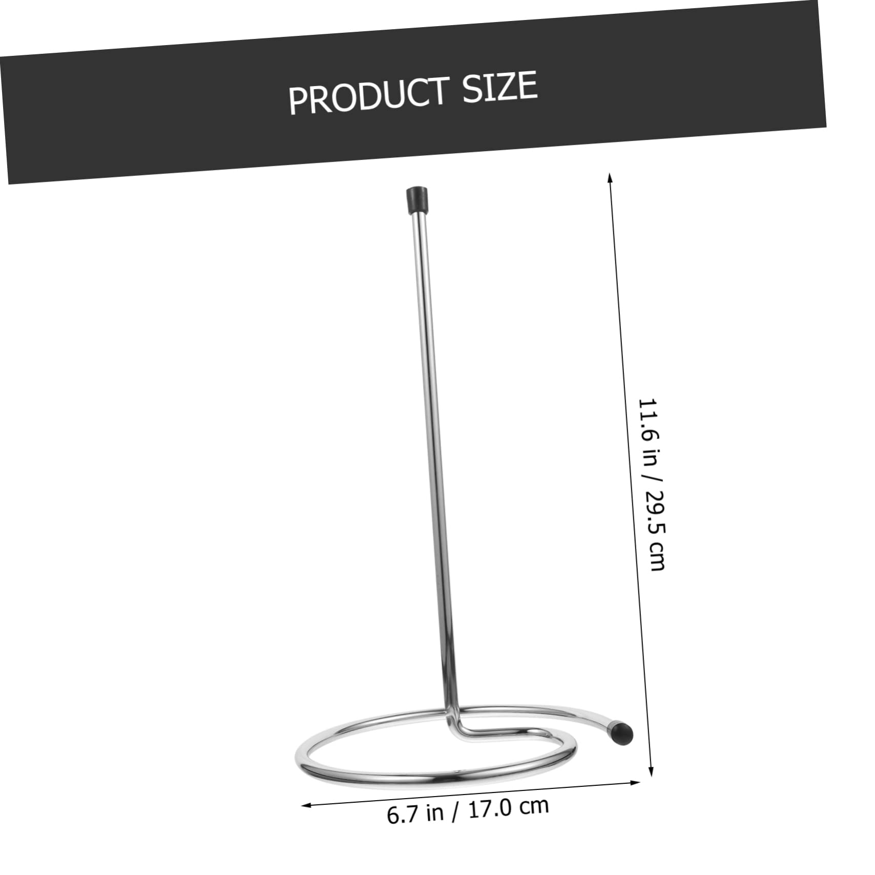 Égouttoir à Carafe à Vin Support Vertical Gain de Place en Acier Inoxydable Argenté, Lot de 2 Pièces pour Bars et Hôtels