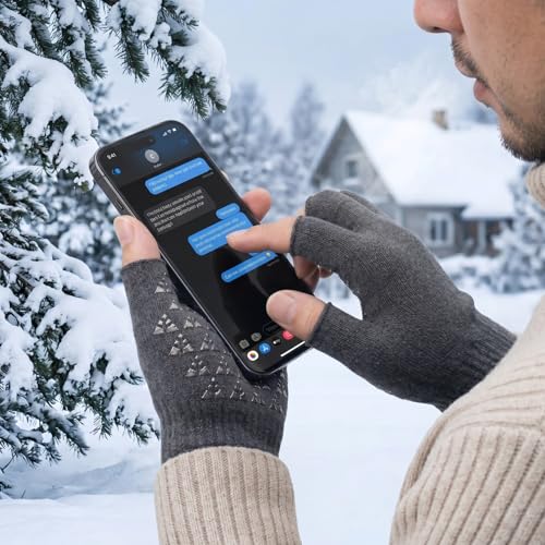 Image of Half Finger warm Woolen Winter hand gloves for men and women /woolen gloves /winter gloves