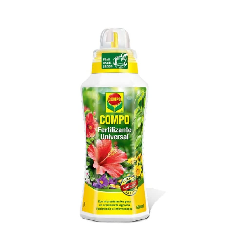 Compo - Fertilizante universal - Para plantas en interior, balcón y terraza - 1.3 l - [paquete de 3]