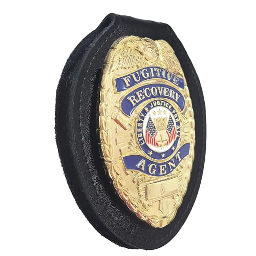 Metal Badges with Badge Holder Gold Badge with Badge Holder Brass Shield Badge for Cosplay