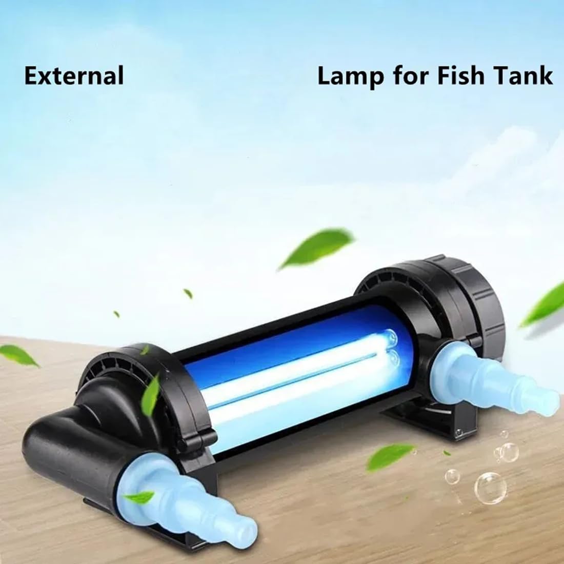 Lámpara de eliminación de algas para acuario, de tanque de peces, filtro ultravioleta, purificador de agua, suministros para mascotas, enchufe europeo