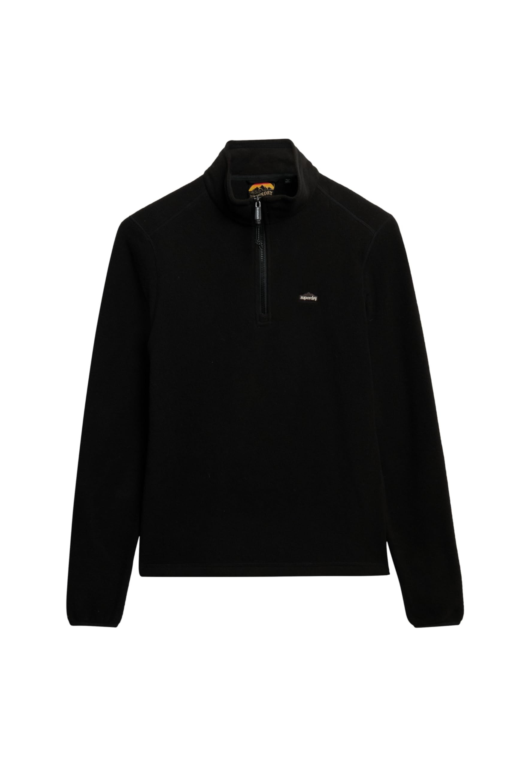 Superdry (8, Black) Womens Polar Fleece Half Zip Fleece