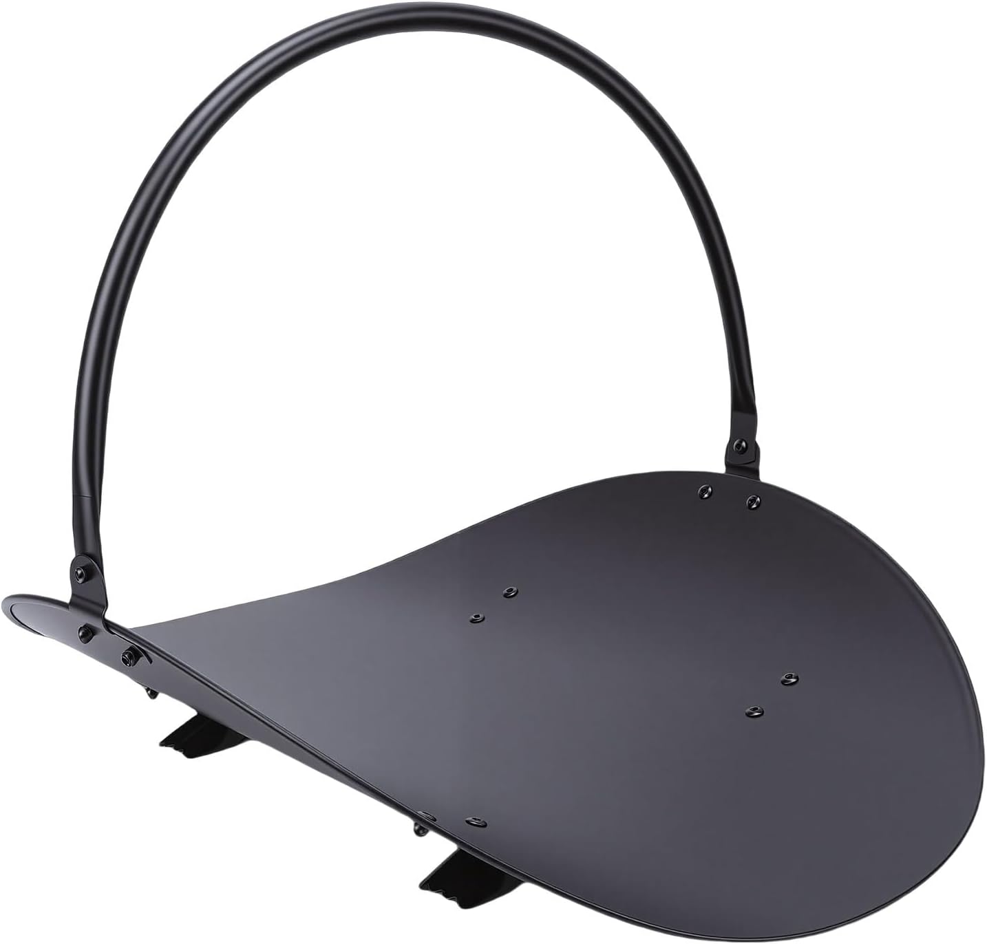 Greensen Fireplace Log Holder, Indoor Firewood Basket Carrier with Built in Handle for Wood Storage Organizer, Robust Iron Construction, 48x39cm