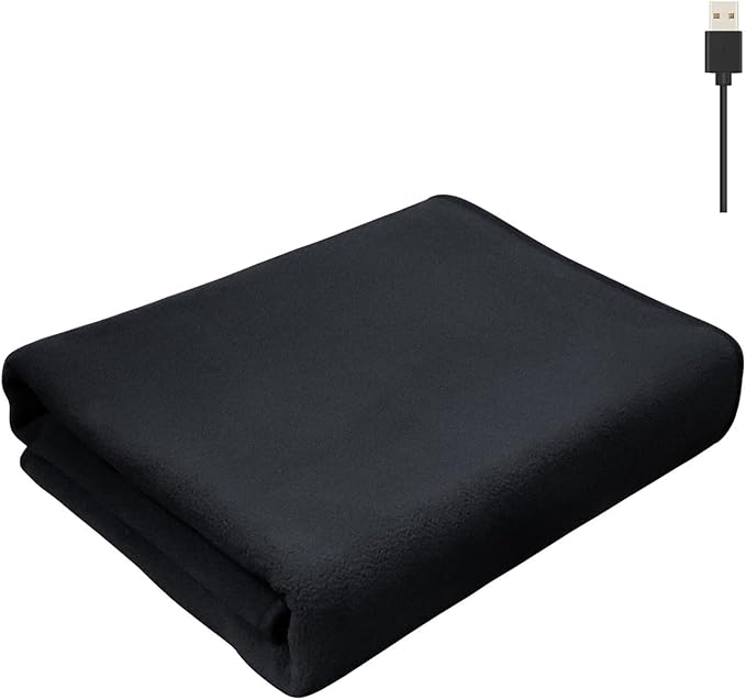 Review Segaven Electric Blanket Heated Throw,USB Rechargeable Flannel