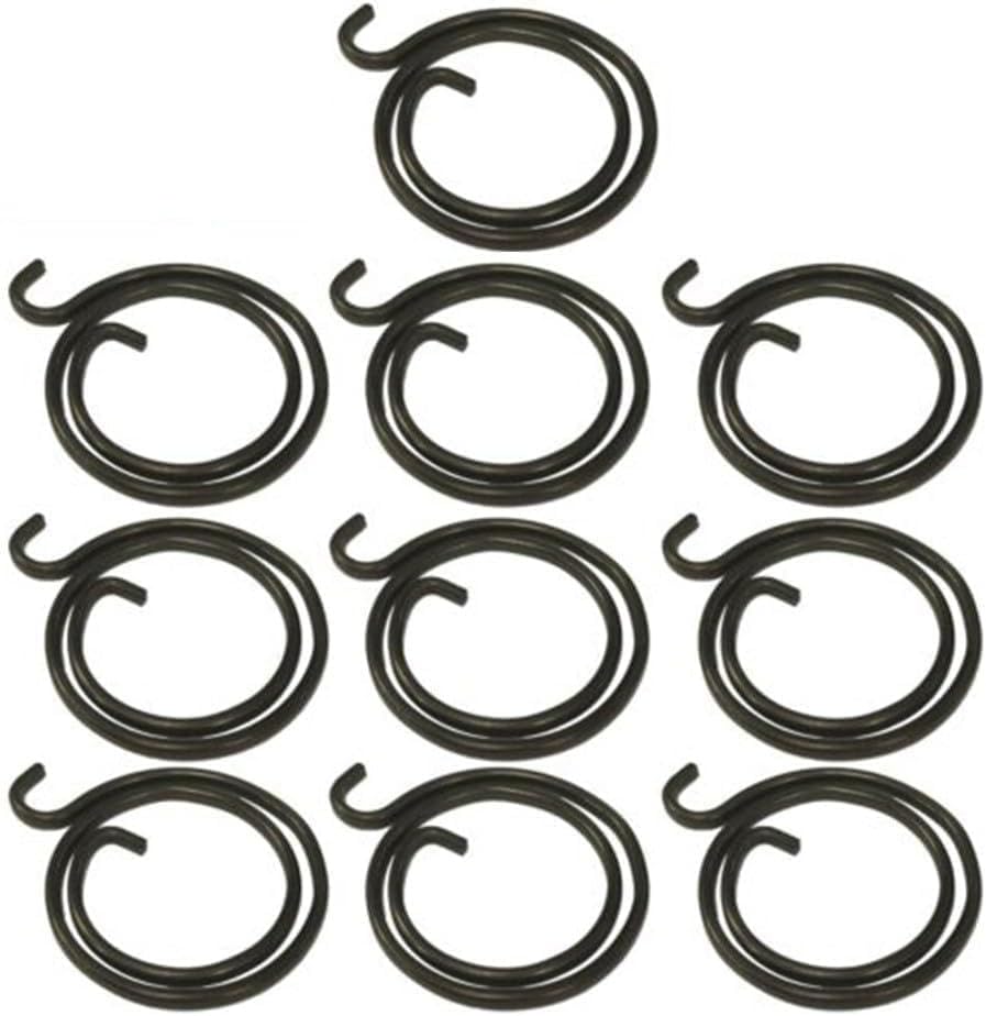 Matt Black Door Handle Replacement Springs, 1.2mm Thick Internal Coil for Lever Latch Repair, 27mm External Diameter, 10-Pack
