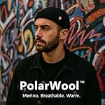 TOP-EX 80% Merino Wool Fisherman Beanie for Men Women Dual Layer Knit Hat Warm Mini Fisherman Beanie for Commute Travel Navy Burgundy M/L - Image 4