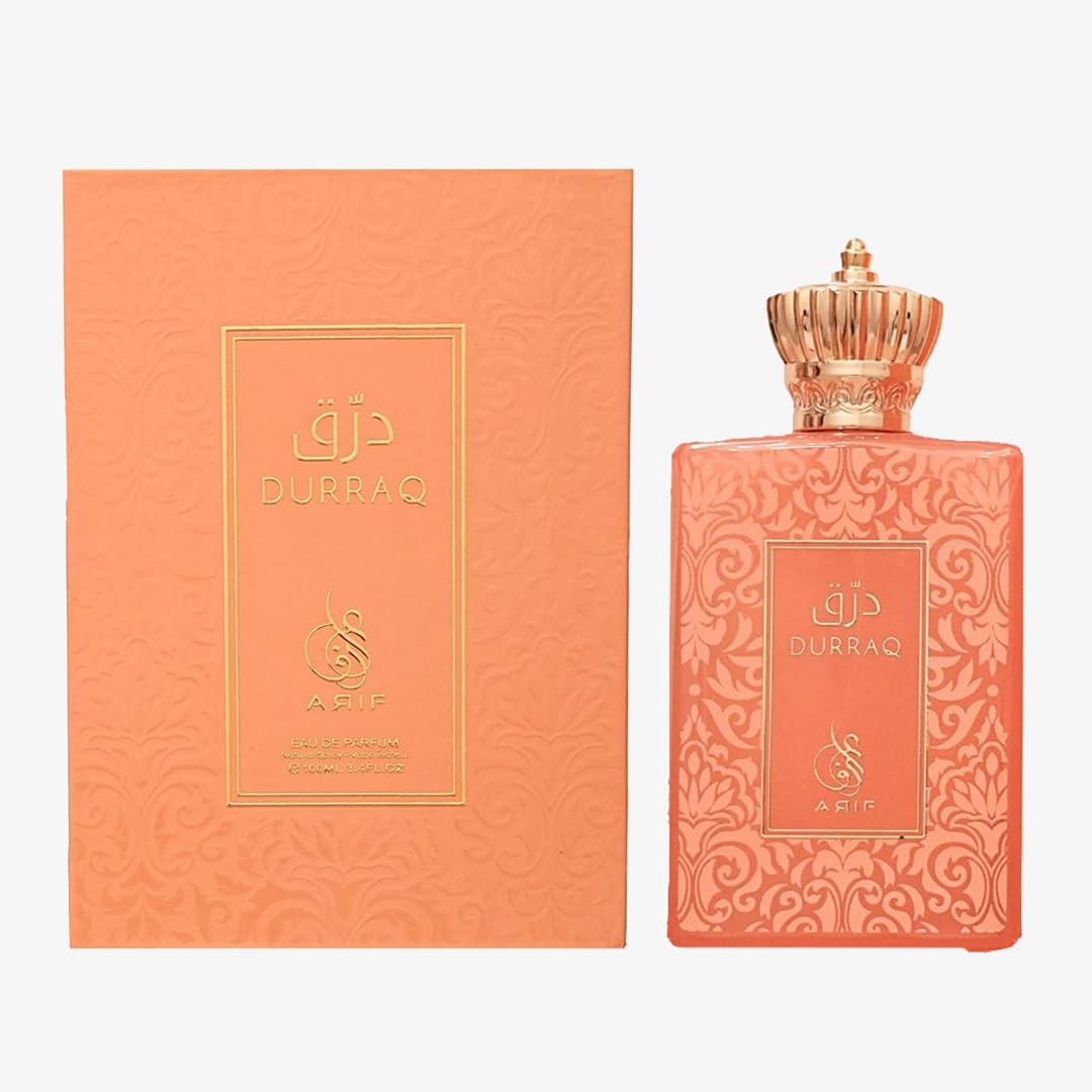 ARIF Durraq Perfumes – Floral Oriental Eau de Parfum for Women – Long-Lasting, Saffron, Plum, Orange Blossom, Neroli, Patchouli, Musk – Luxury Women's