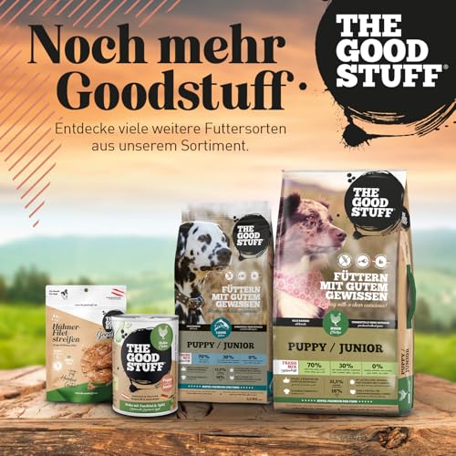The GOODSTUFF Huhn (Puppy/Junior) 2,5 kg | Getreidefreies Hunde Trockenfutter Junior | Mit frischem Hühnerfleisch | Hundetrockenfutter für Welpen & Junghunde | Super-Premium Welpen Trockenfutter