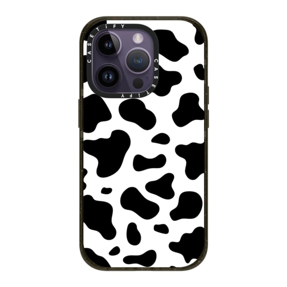 CASETiFY Funda para iPhone 14 Pro - Estampado de vaca de impacto
