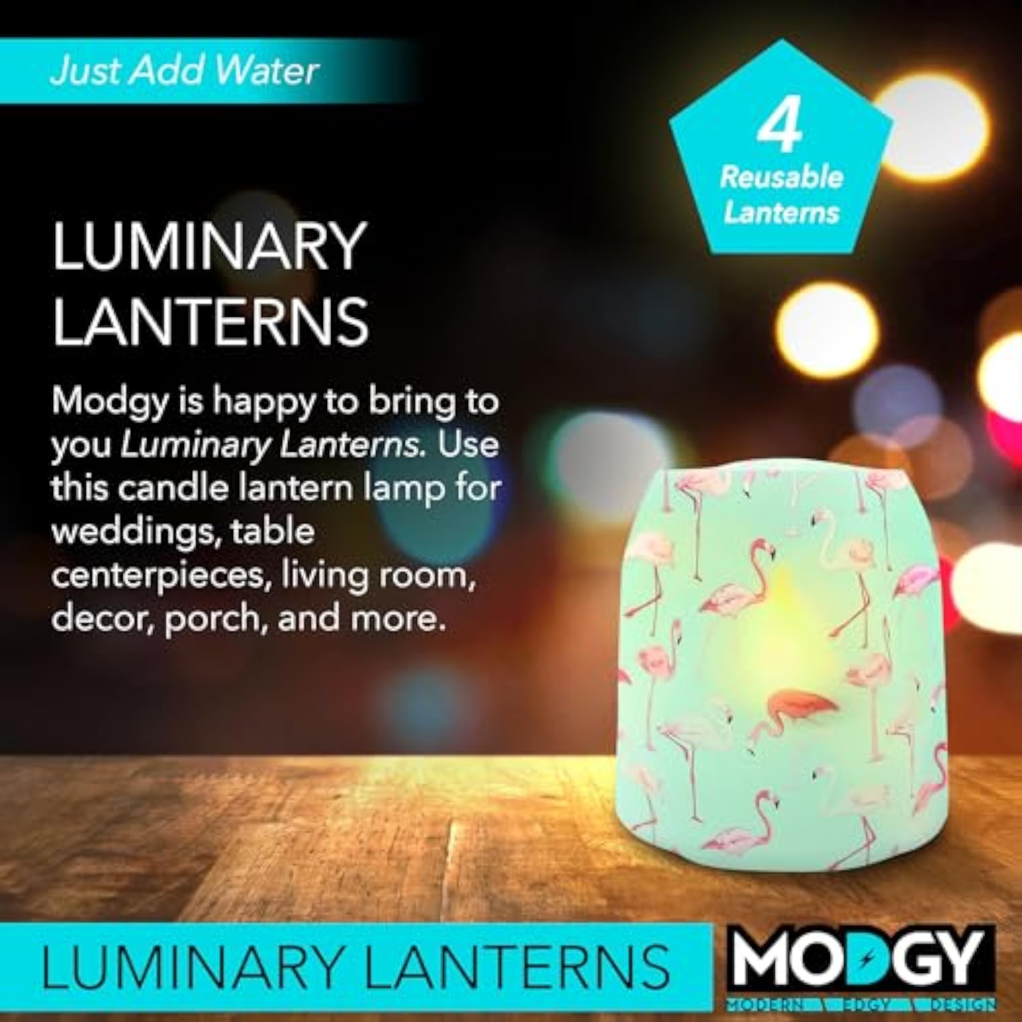 PinkyDo Frosted Luminaries Four Pack