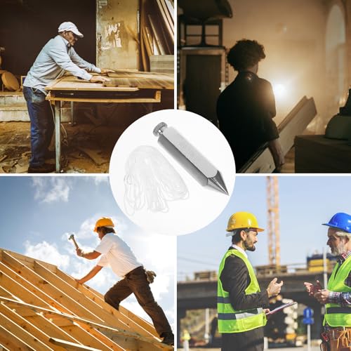 DOITOOL Lotbob-Setter, Sechskant-Stahllot, Bob, Seilzug, Schnellstabilisierung, Bob, Baustelle, Anhänger, Messwerkzeug