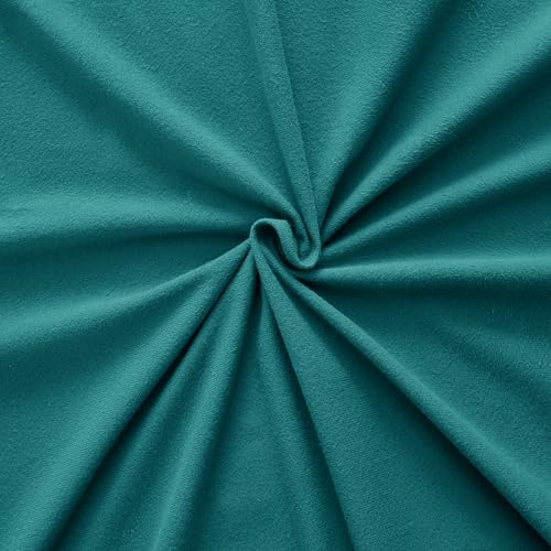 Flannel Sheets Queen Size Warm and Cozy Deep Pocket Breathable All Season Bedding Set with Fitted with Full Elastic & Built in Corner Sheet Straps, Flat and Pillowcases, Queen, Teal