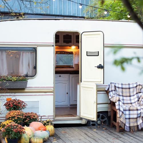 4 Stück Auto Aufbewahrungsnetz Wohnmobil, Ablagenetz Auto Camping Zubehör für Kofferraum, Offroad Zubehör mit Haken, Gepäcknetz für Reisen und Outdoor
