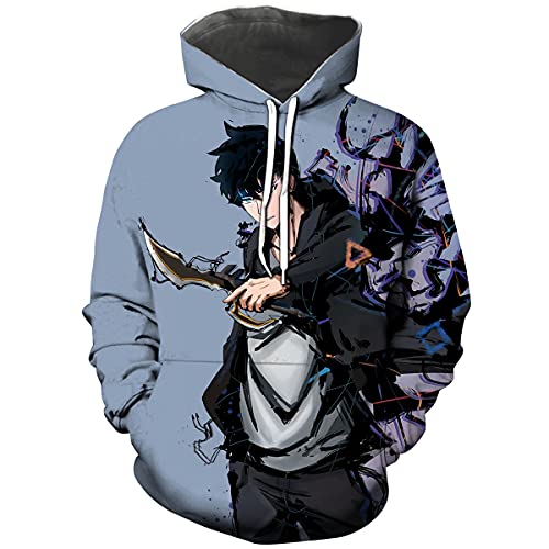 Hisayhe Anime Manga Solo Leveling Sung Jin Woo Sweatshirt Hoodie ...
