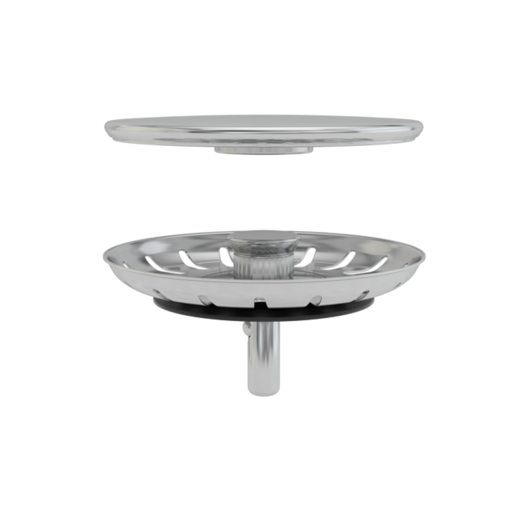 Flexlok Sifone telescopico per lavelli da cucina a risparmio di spazio / Lavelli | Flessibilità universale con plastica riciclata | Cestello filtrante con copertura magnetica inclusa | (Flexlok