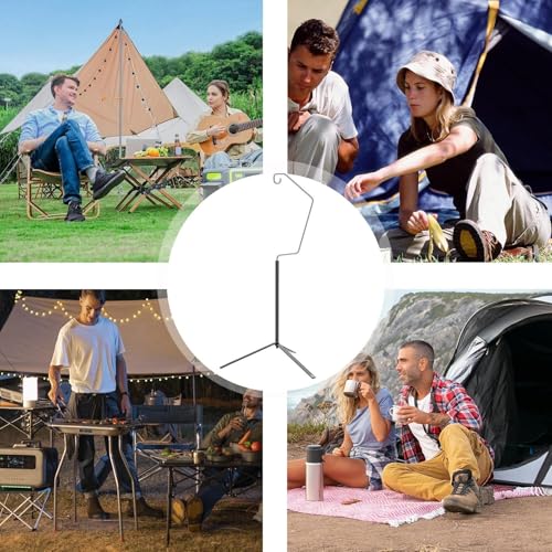 Poste de luz portátil, suporte para lanterna de acampamento | Suporte de luz de acampamento dobrável