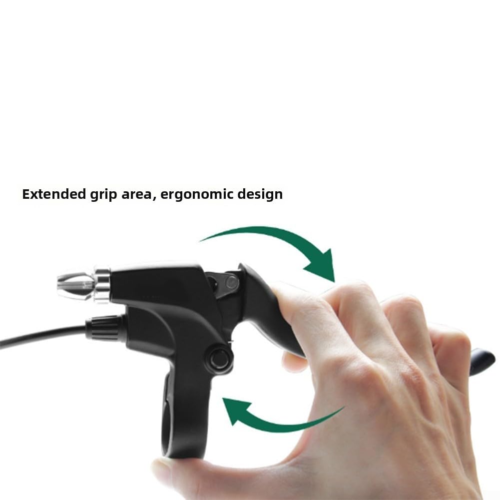 Leve del freno impermeabili per bici elettrica con sensore di arresto del motore, compatibili con barre da 22,2 mm, struttura in lega di alluminio, 2 pin, nero (a prova di acqua)