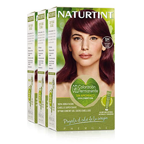 Naturtint Coloración. Tinte sin Amoniaco.100% Cobertura de Canas. Ingredientes y Aceites Vegetales....