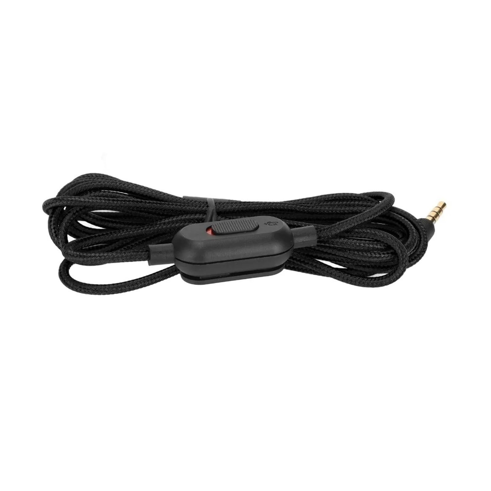 Cable de repuesto trenzado de 3,5 mm a 3,5 mm con micrófono de control de volumen para Logitech G Pro X G Pro G433 G233 (azul)