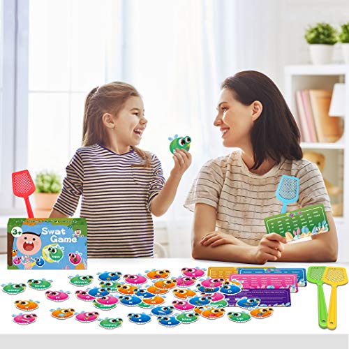 Sight Words Game for Kids Learning Educational Alphabet Toy Cards Game for Age 3,4,5,6,7 Children Visual, Tactile and Auditory Learning Toys for Boys Girls.(122Pcs) - Thumbnail 6
