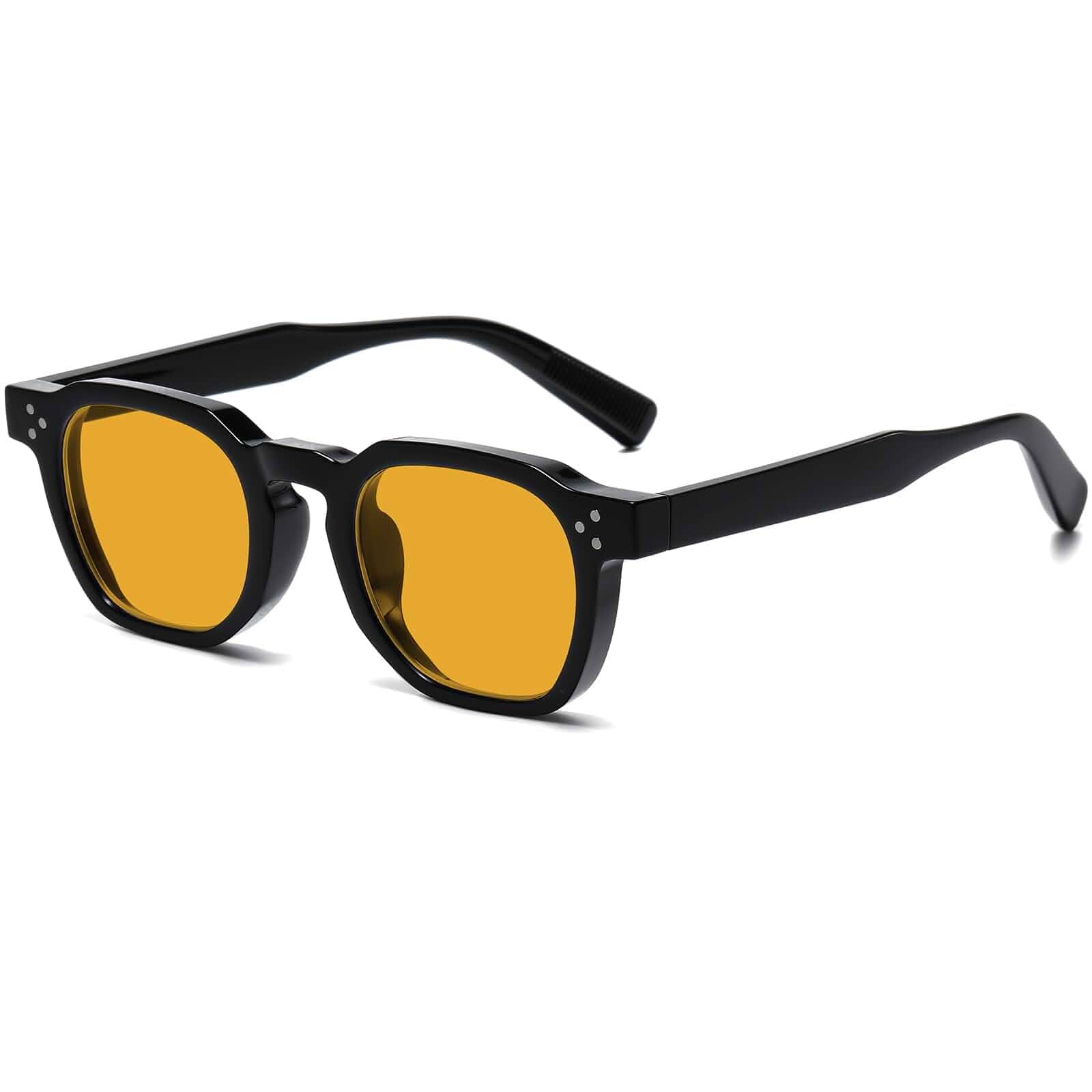 AIEYEZO Retro Sunglasses for Womens Mens Square Thick Framed Shades Trendy Vintage Sun Glasses