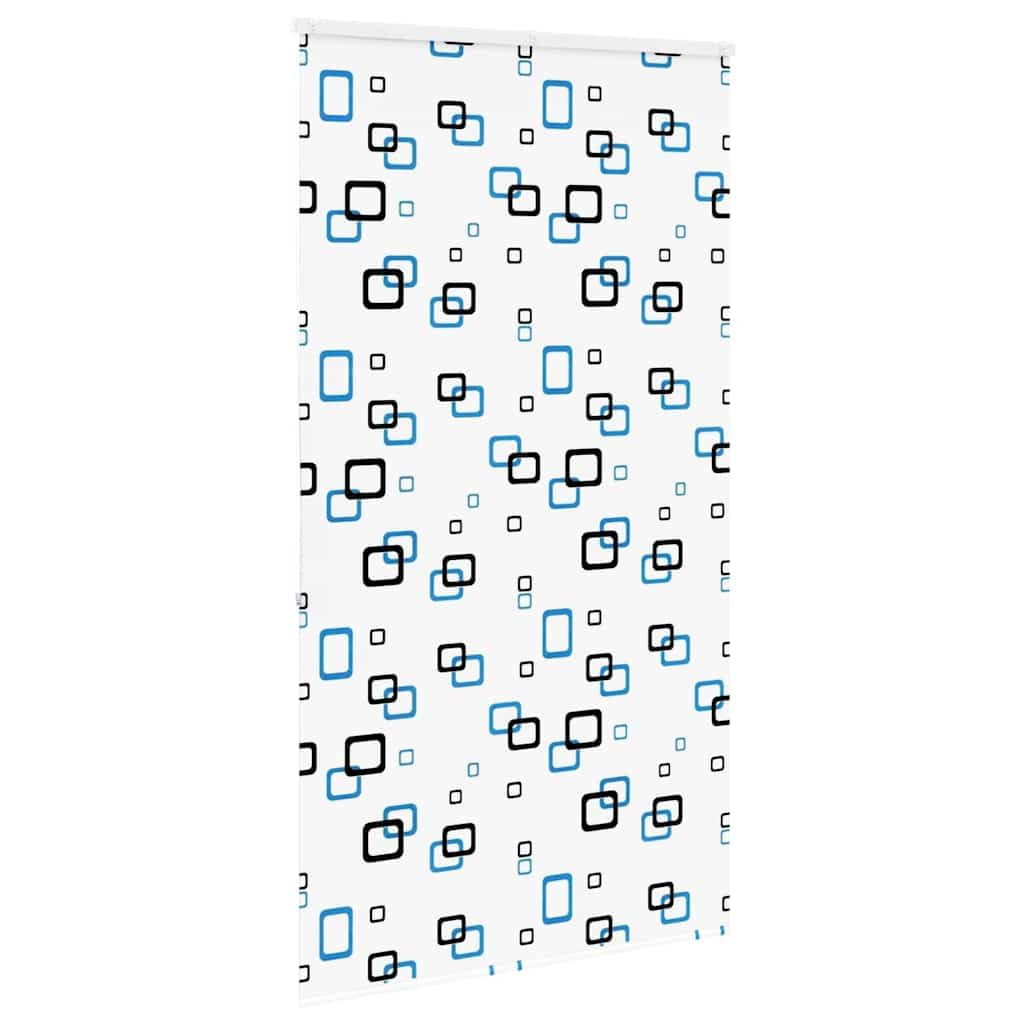 Cortina de ducha enrollable con caja, 140 x 240 cm, estor lateral para ducha y bañera, ahorra espacio para montaje en techo con cadena, estor de PEVA en diseño de burbujas