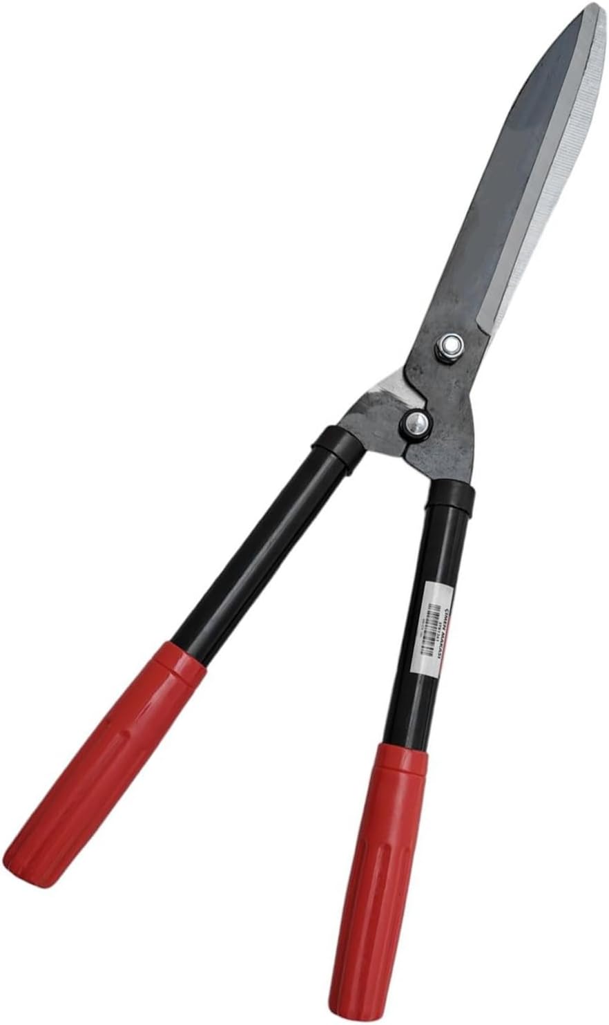 Plastik Saplı Eğri Çim Budama Makası Çalı Çimen Biçme Kesme Makas 50 cm Keskin Metal Bıçkı 1 Adet