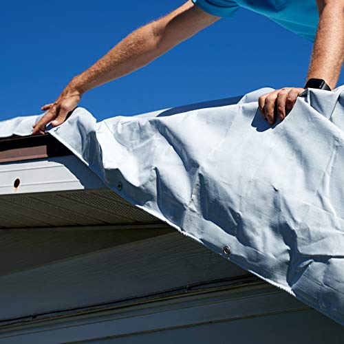 Watershed Innovations 14 Mil Hydratarp Heavy-Duty Waterproof Reversible Tarp, 12 By 40 Feet, White/Brown #TOP4