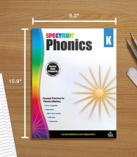 Spectrum Phonics Grade K - Workbook: Volume 90