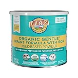 Earth's Best Organic Baby Formula, Gentle Infant Formula for 0-12 Months, Milk-Based Powder with Iron, Omega-3 DHA & Omega-6 ARA, 21 Ounce Container