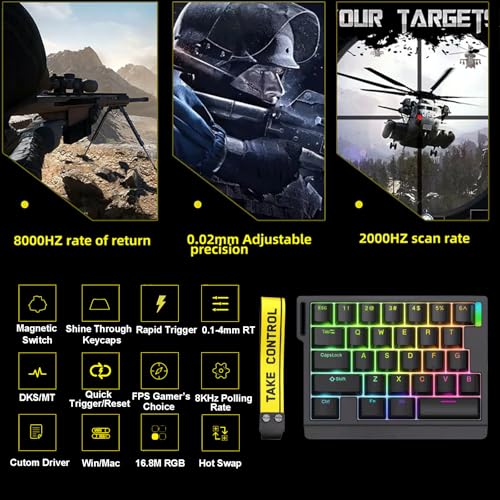 Teclado Gamer HE30 Magnetic Switch USB 60% miniatura 5