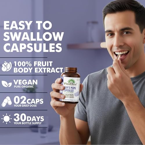 Image of Sleep + Focus Capsules Combo | Ashwagandha + Lion's Mane | Strength, Calmness, Sleep & Memory Support | Organic Nano Extracts | 60+60 Capsules | 30 Day Supply