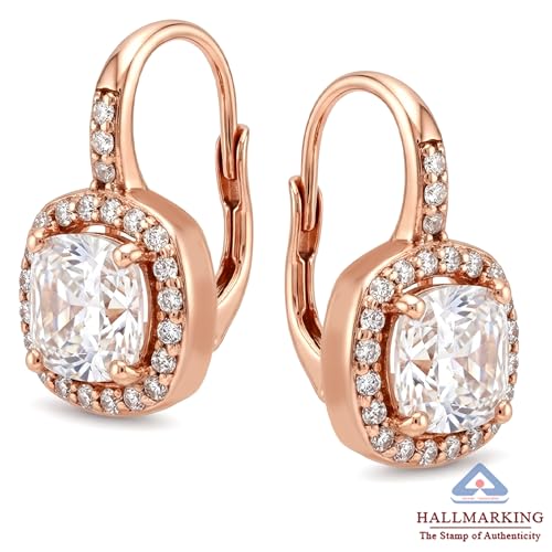 Image of TRUESILVER ACPL 925 Sterling Silver Cubic Zirconia Earrings for Women & Girls | BIS Hallmarked Drop Dangle Leverback Style | Elegant Jewelry Gift for Women