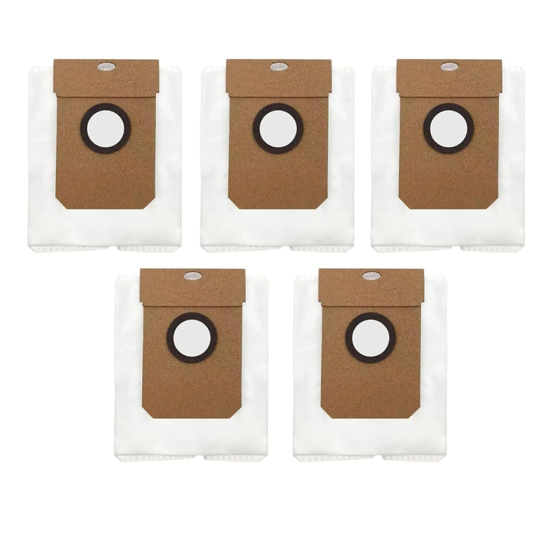 5 Pack Dust Bags Large Capacity 2.5L Compatible with Eufy Clean L60 SES / L60 Hybrid SES / L50 SES Robot Vacuum Cleaners