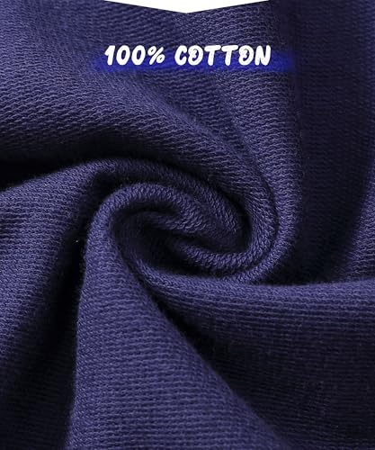 Image of GFQLONG 3 Pack Toddler Boy Girl Cotton Crewneck Sweatshirt Kids Lightweight Long Sleeves with Stripe Fall Fashion Tops