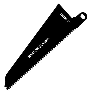 Saxton SSB229CT Wood & Plastic Blade Compatible with Black and Decker Piranha Scorpion Saws (Pack of 2)