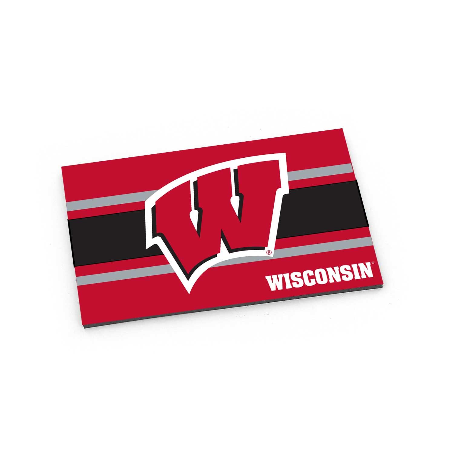 Magnet Aminco Wisconsin Badgers rayé : décorez votre cuisine aux couleurs NCAA