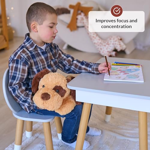 Image of ODOXIA Weighted Stuffed Animal for Anxiety | 5 Lbs | Calming & Comforting | Dog Stuffed Animal Sensory | Weighted Plush Toy | for Adults and Kids | Includes Carrying Bag